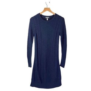 Ibex Merino Wool Cable Knit Melody Sweater Dress